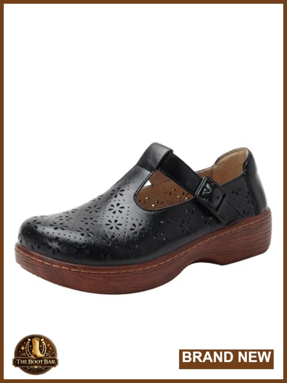 Genuine Leather Mary Jane T-Strap Flats Comfort Shoes